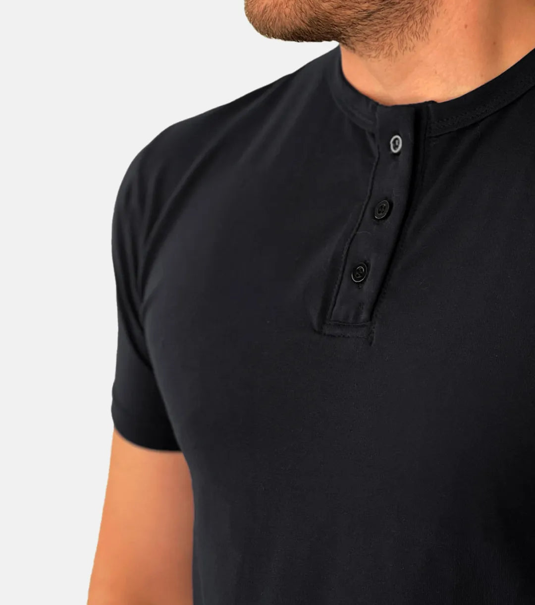 Henley PRO Tee - Black