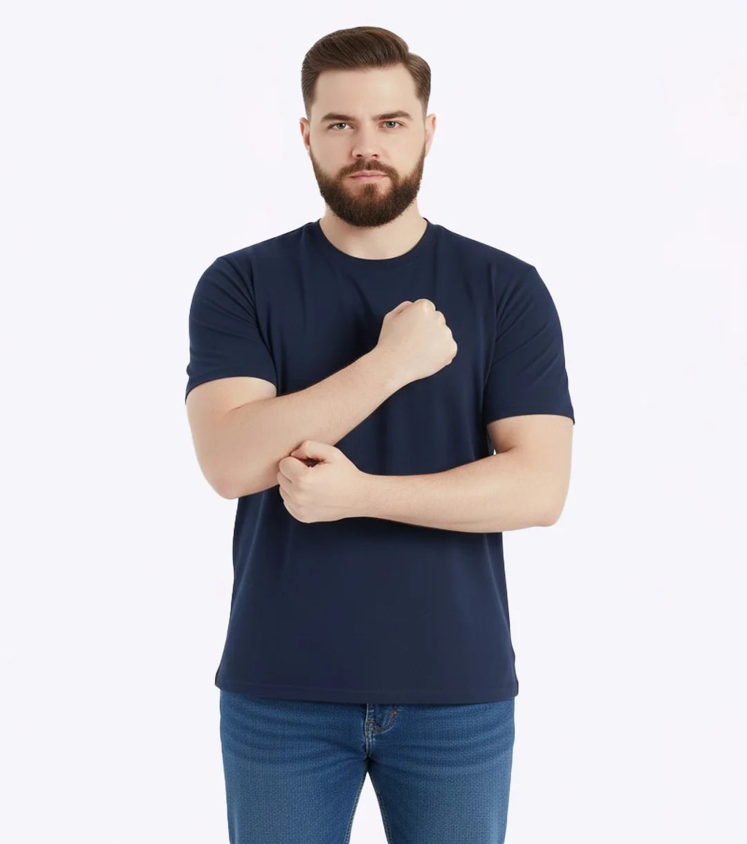 Essential Heavyweight Tee - Navy Blue