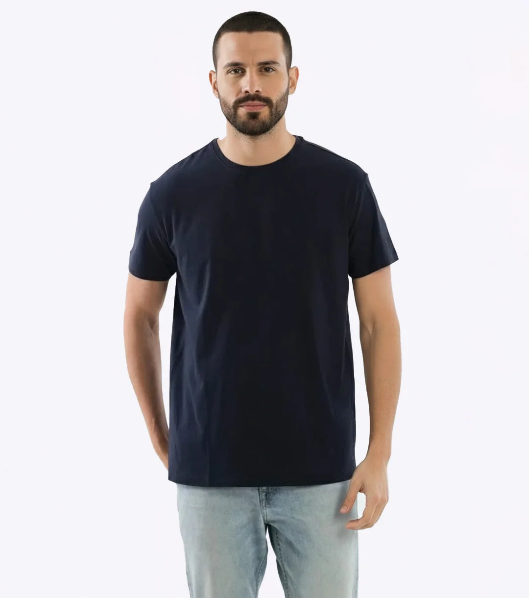 Essential Heavyweight Tee - Navy Blue