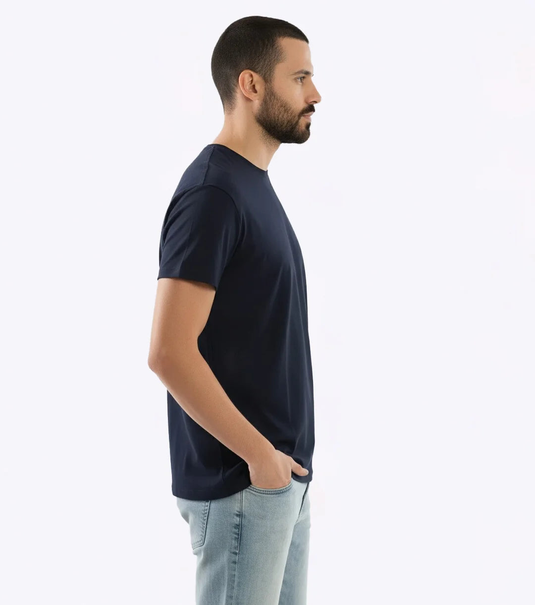 Essential Heavyweight Tee - Navy Blue