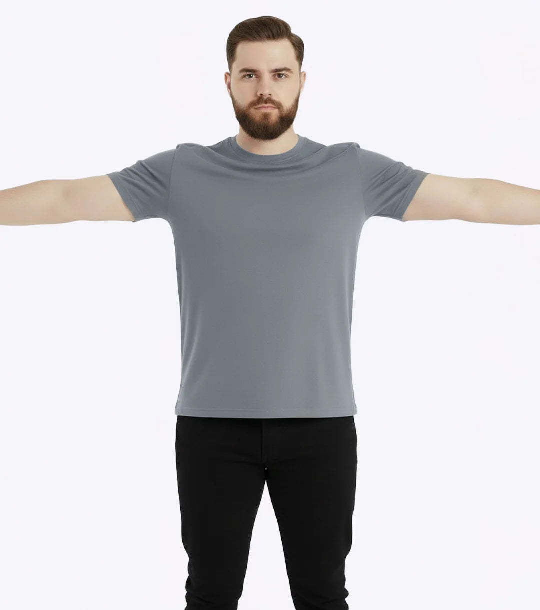 Essential Heavyweight Tee - Light Gray