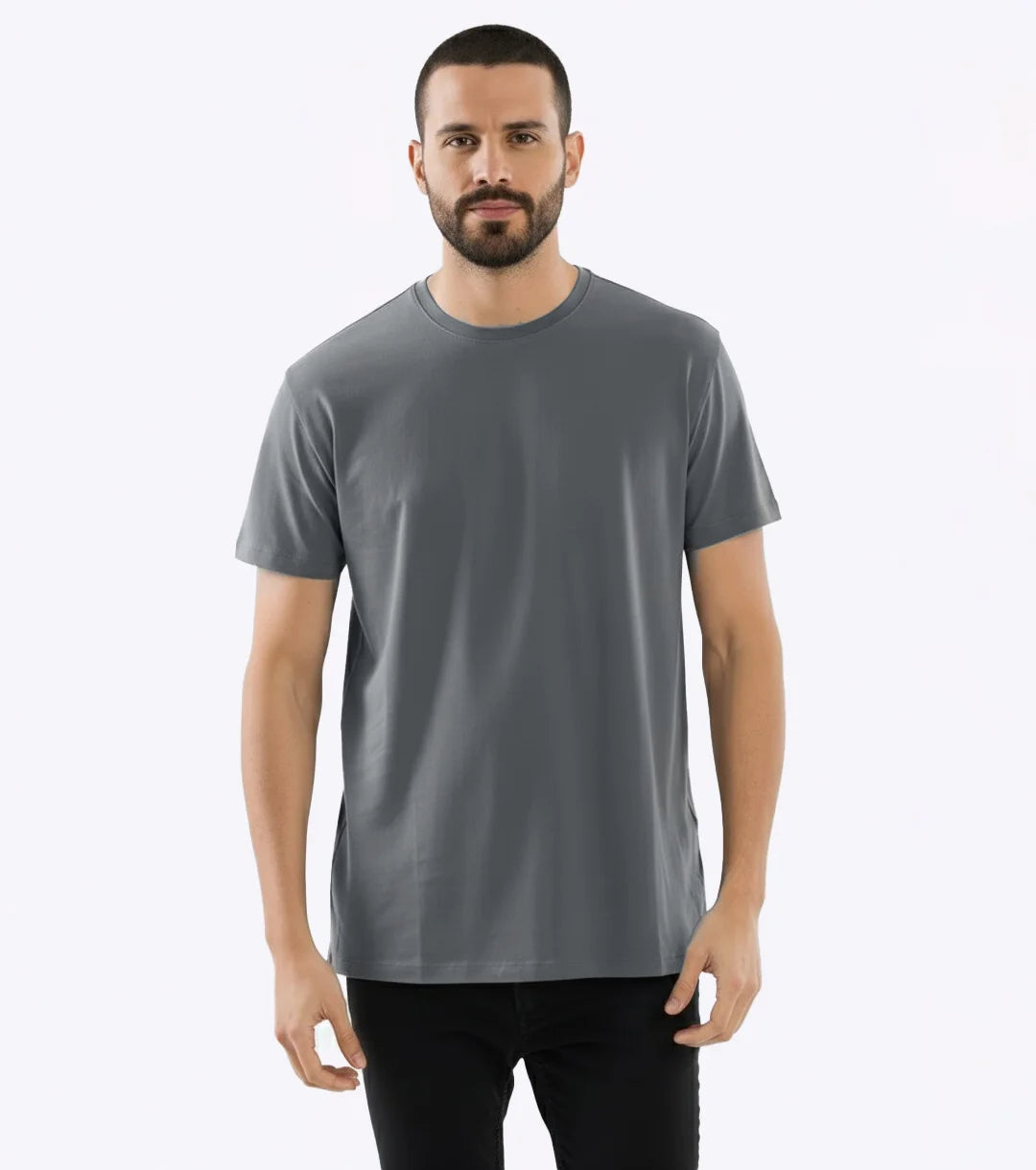 Essential Heavyweight Tee - Light Gray