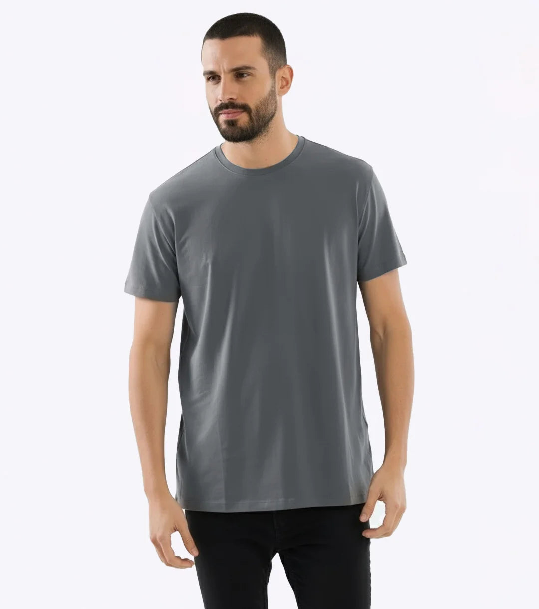 Essential Heavyweight Tee - Light Gray