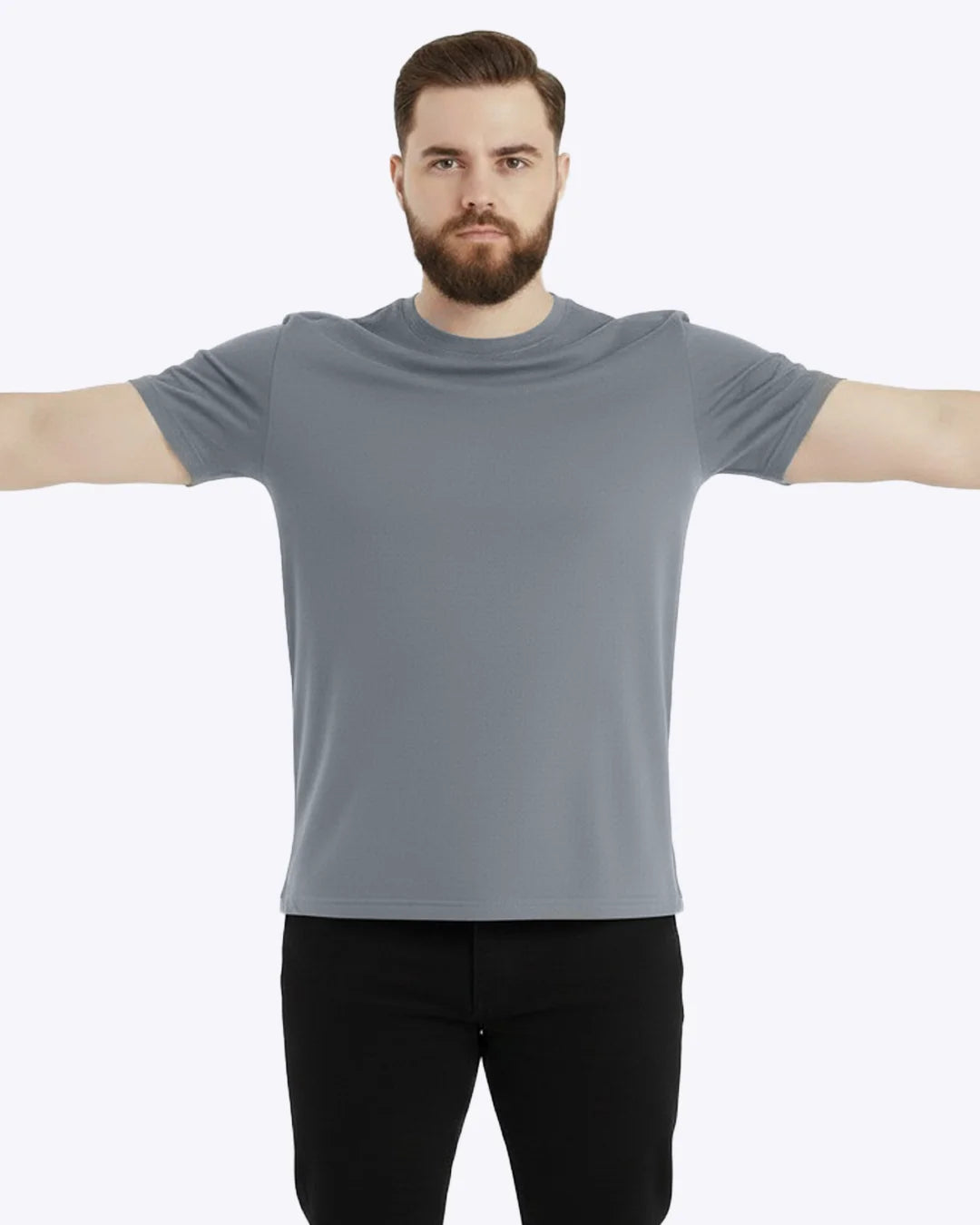 Essential Heavyweight Tee - Light Gray