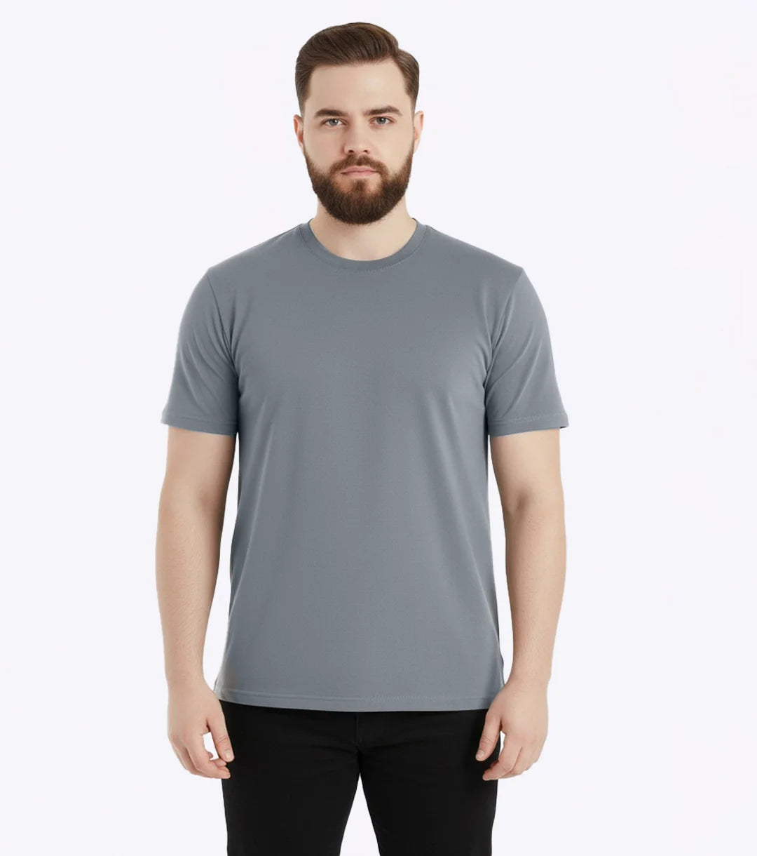 Essential Heavyweight Tee - Light Gray