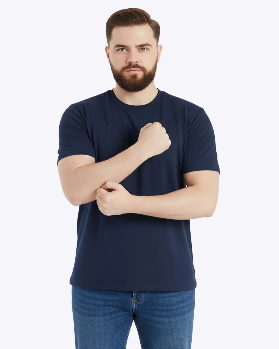 Essential Heavyweight Tee - Navy Blue