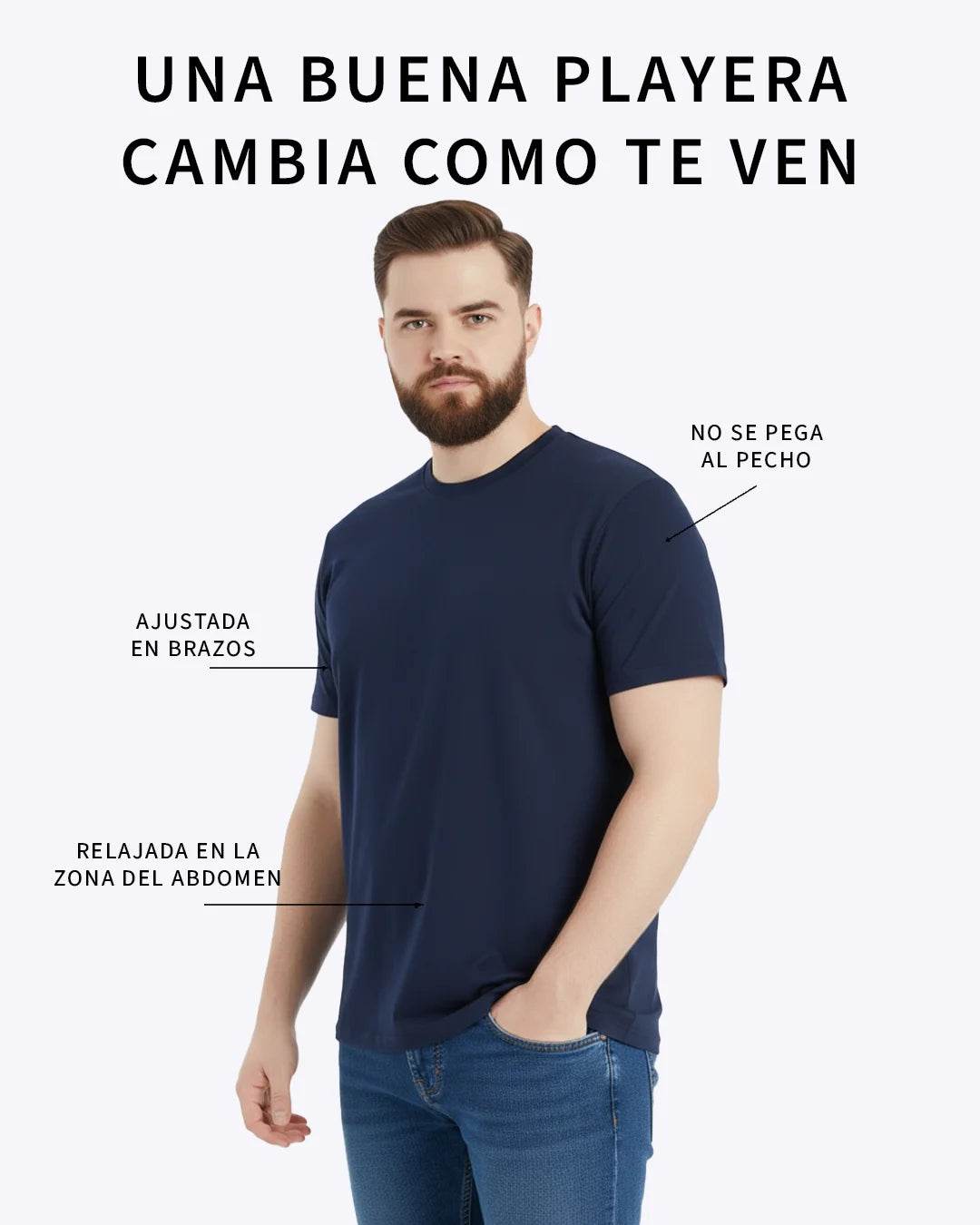 Essential Heavyweight Tee - Navy Blue